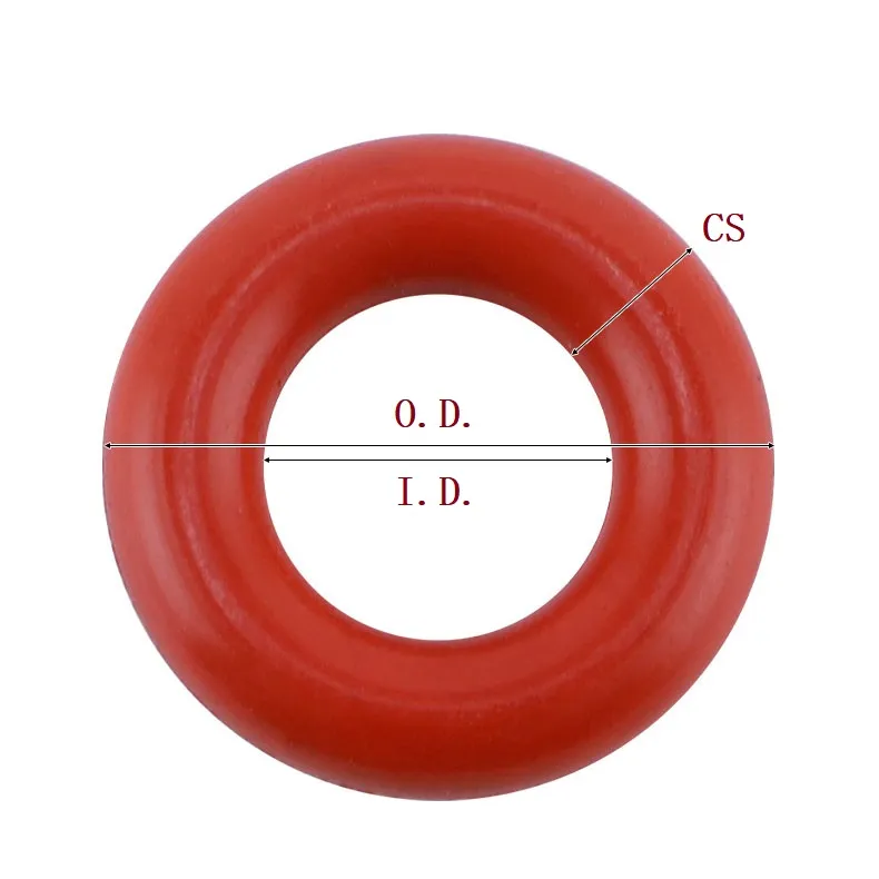 Oxidation red Silicone O-rings 2 Oxidation red Silicone O-rings 2